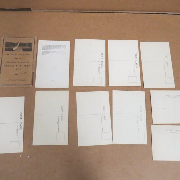 Lot of 9 British Museum Room of Ancient Greek & Roman Life Postcards Early 20th - Picture 10 of 10